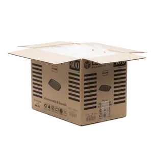 DELICUBE DR-RL-C Deli Clear Recessed Lids in Bulk Pack Clear Recessed Lid -Deli